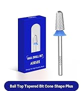 AIRSEE Tungsten Carbide Acrylic Nail Drill Bit Efile Electric File Machine Head Tip for Manicure ...