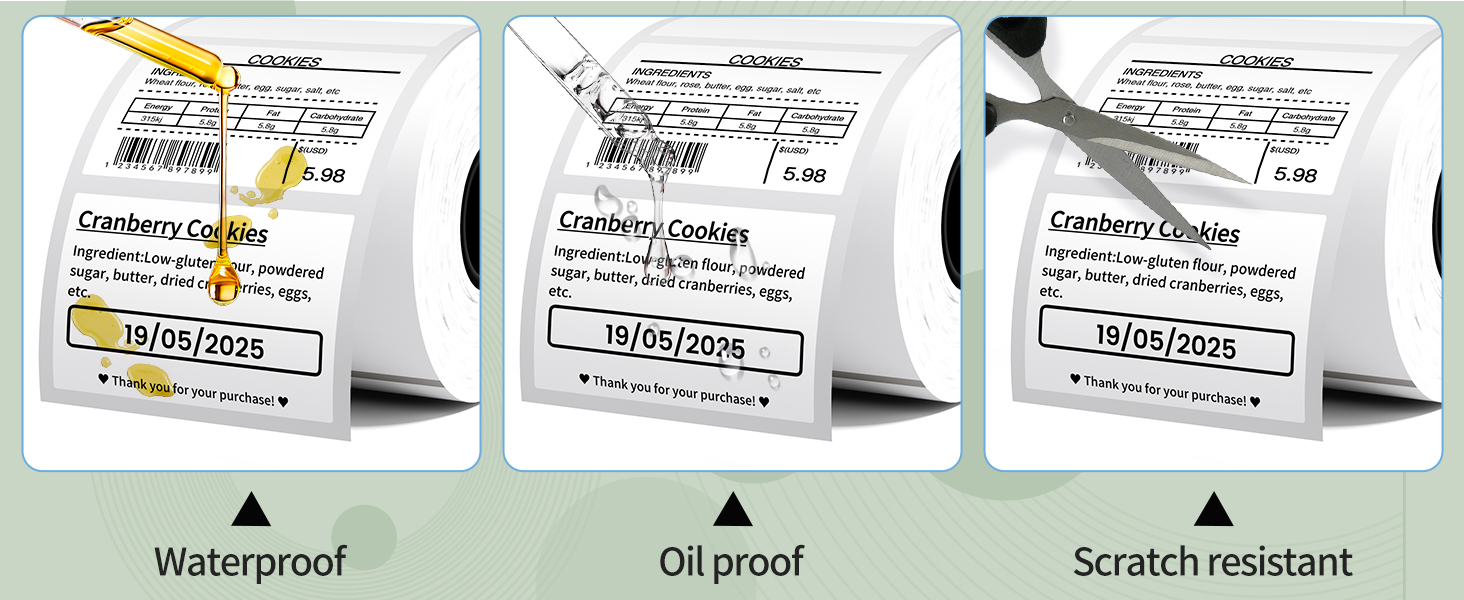 labels thermal