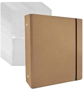 FERENLI Seed Storage Organizer Kraft Paper Binder Shell Seed Packet Organizer with 100 Pockets (S...