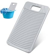 DOITOOL Old Fashioned Washboard for Hand Washing Clothes Hangable Antislip Plastic Washboard for ...