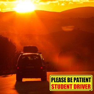 student driver car magnets