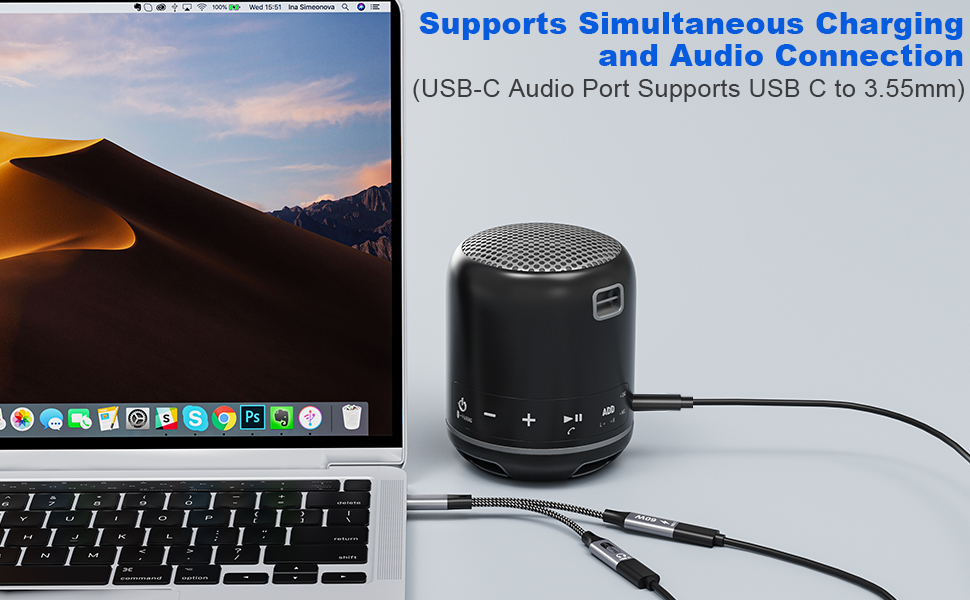 iphone usb type c splitter dual headphone charger adapter