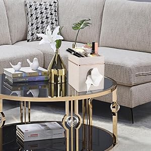 tissue box covers in living room
