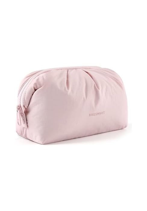 BAGSMART Makeup Bag Travel Toiletry Bag, Cute Make Up Bag, Large Capacity Cosmetic Bags for Women...