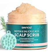Scalp Scrub, Biotin 2-in-1 Scalp Exfoliator Scrub Clarifying Detox Shampoo with 3% Salicylic Acid...