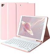 Keyboard Case for iPad 9th Generation 2021/8th Gen/7th Gen 10.2 Inch, Detachable Wireless with Pe...