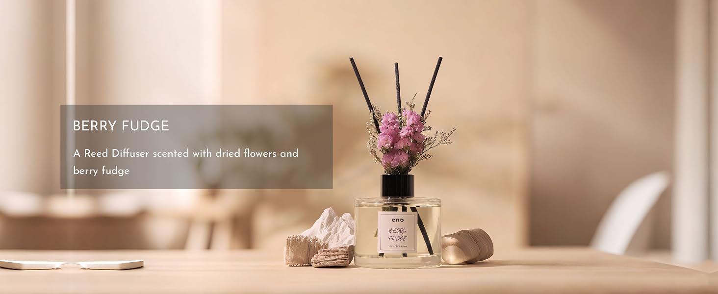 Flower Reed Diffuser Set, Essential Oils Scented Diffuser with Sticks, Air Fresheners Home Fragrance