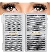 RITALASH Lash Clusters 640PCS 4 Style DIY Cluster Lashes Clusters Eyelash Extensions False Eyelas...