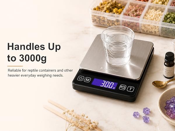 handles up to 3000g