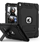 ZoneFoker Case for iPad 9th/8th/7th Generation 2021/2020/2019(10.2 inch), Heavy Duty Military Gra...