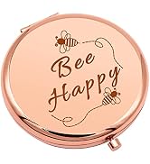 Bee Gift for Women Honey Bee Lover Gifts for Girls Inspirational Gifts Compact Makeup Mirror for ...