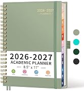 RETTACY Academic Planner 2026-2027, Weekly and Monthly, Large Size (8.5" x 11"), July 2026 - June...