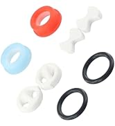 8 Pcs Faucet Washers Ceramic Disc Cartridges Silicon Washer Insert Turn Replacement for Valve Tap...