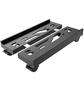 Adjustable Mobile CPU Stand, Ventilated Computer Tower Stand PC Tower Stand with 4 Caster Wheels ...