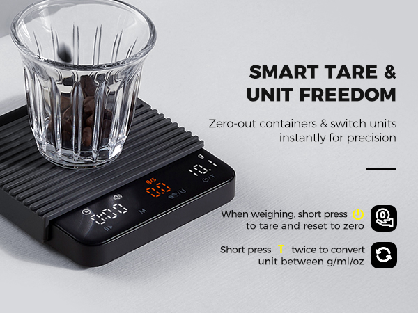 Coffee scale espresso scale with timer mini coffee scale with timer digital coffee bean scale
