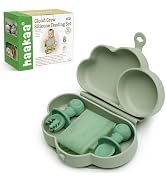 haakaa Cloud Crew Silicone Travel Baby Feeding Set with Foldable Suction Baby Plate, Silicone Bib...
