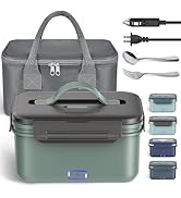 Vingud Electric Lunch Box 100W, 4 in 1 Heated Lunch Box for Adults, Portable Heating Lunch Box fo...