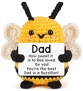 fathers day gifts for dad husband papa grandpa positive crochet bee animals