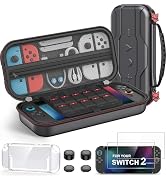 NinjaPlusOX Switch 2 Carrying Case Compatible with Nintendo Switch 2&1/Switch OLED Console, 4 In ...