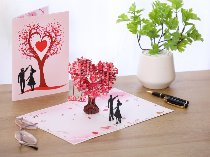 anniversary pop up card