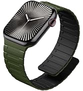 SNBLK Magnetic Watchband Compatible with Apple Watch for Men 44mm 45mm 46mm 49mm 42mm 41mm 40mm 3...