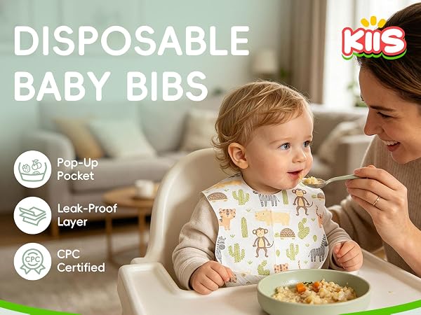 Baby Disposable Bibs baby essentials, baby travel essentials