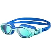 Vvinca Kids Swim Goggles for Age 6-14, Anti-Fog UV Protection Swimming Goggles, Leakproof Pool Go...
