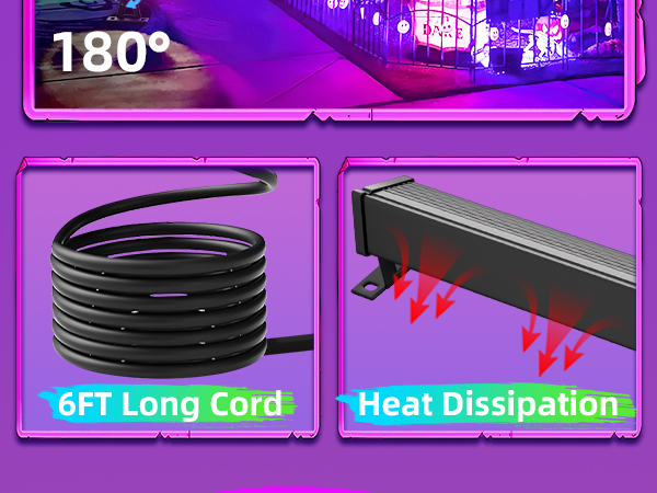 black lights for glow party