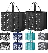 Fabtotes 10 Pack Reusable Grocery Bags 35L Large Capacity Shopping Bags Heavy Duty Reusable Bags ...