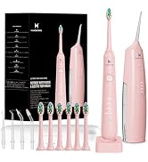 2-1 Oral Clean Kit- Water Dental flosser & Electric Toothbrush Combo- Brushing & Flossing- for Te...