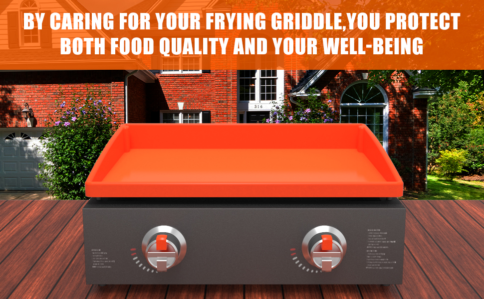 griddle mat cover buddy blackstone silicone accessories grill 36 28 22 17 inch in BESSIO top orange