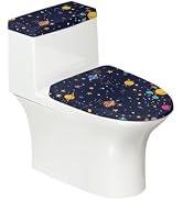 Pzuqiu Planet Galaxy Space Toilet Seat Lid Tank Cushion Protector Replacement Bathroom Toilet Lid...