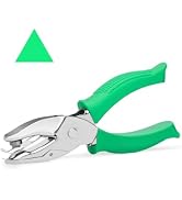 UCEC 1/4" Triangle Hole Punch Metal Handheld Paper Punch Single Hole Tag Punch, Small Triangle Sh...
