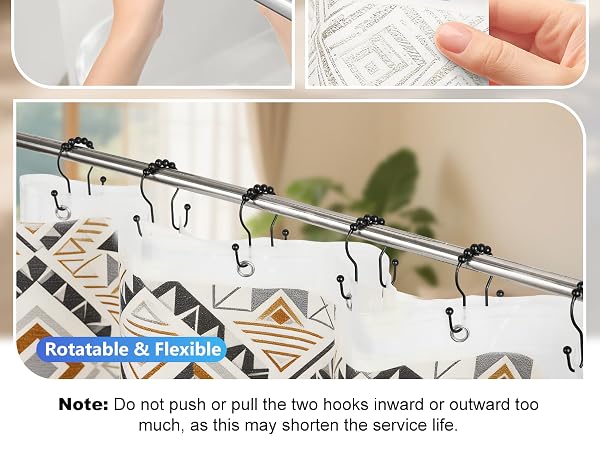 shower curtain hangers