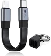 Duttek 5.9inch Short USB C Cable Support 80Gbps Data Transfer, 240W PD Fast Power Charging, 8K@60...