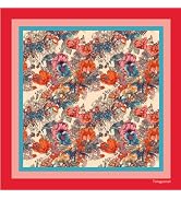 Tongyanat Vintage Floral Bird Pattern Mahjong Mat 31.5x31.5 Inch - Non-Slip Smooth Table Cover fo...