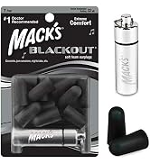 Mack's Blackout Soft Foam Earplugs, 7 Pair with Travel Case - 32 dB Highest NRR, Comfortable Ear ...