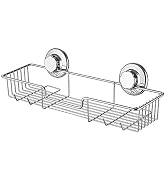 iPEGTOP L-4 Strong Suction Cup Shower Caddy Bath Shelf Storage, Combo Organizer Basket for Shampo...