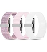 Polyjoy 3-Pack Nylon Loop Sport Replacement Bands Compatible with Hume Health Band, Soft Breathab...
