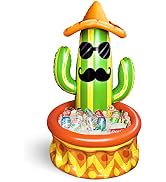 Fun Little Toys 46? Inflatable Cactus Cooler for Fiesta Party Decorations,Summer Party Decoration...