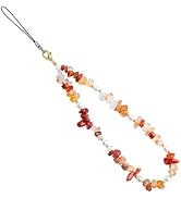Handmade Natural Gemstone Gold Beaded Artificial pearls Charm Cell Phone Camera Lanyard, Wrist St...
