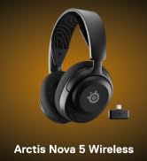 SteelSeries Arctis Nova 5 Wireless Multi-System Gaming Headset - Black | Neodymium Magnetic Drive...