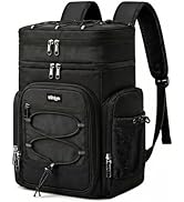 Trenluva Backpack Cooler Insulated Leak Proof, 52 Cans Large Capacity Cooler Bag with Double Comp...