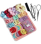 YANRONG 1159PCS Hair Accessories for Woman Set Seamless Ponytail Holders Variety Hair Scrunchies ...