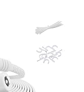 Itramax 12V DC Extension Cable 20ft 2Pack,Flat 5.5mm x 2.1mm 22 AWG Power Supply Extended Cord,55...