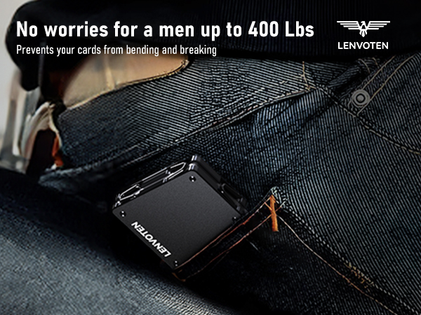 Matte Black minimalist wallet for men