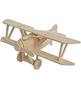 Toyvian School Crafts Wood Kids Crafts Bulk Pazzle for Adults Assemble Plane 3D Wooden Airplane f...