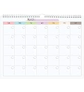 Blank Monthly Weekly Wall Calendar, Undated Monthly Planner Note Pad for Organizing Home Office 1...
