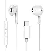 USB C Headphones, Type C Earphones HiFi Stereo in Ear Wired Earbuds USB C Earphones, Type C Headp...