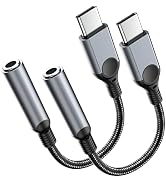 ZOOAUX PRO 2 Pack USB C to 3.5mm Headphone Jack Adapter for iPhone 17/16/15/Pro Max/Plus, Type C ...